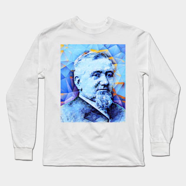 George Pullman Portrait | George Pullman Artwork | George Pullman Painting 14 Long Sleeve T-Shirt by JustLit